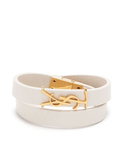 ysl bracelet leather|ysl interlocking bracelet.